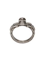 Alexander McQueen bague à tête de mort - Argent - thumbnail