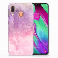 Hoesje maken Samsung Galaxy A40 Pink Purple Paint