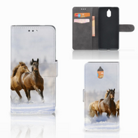 Nokia 3.1 (2018) Telefoonhoesje met Pasjes Paarden - thumbnail