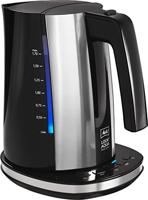 Melitta 1026-04 BK SST II Waterkoker, Look Aqua Deluxe, 2400 W, Kunststof, 1,7 Liter, Zwart/Zilver