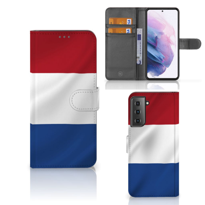 Samsung Galaxy S21 Plus Bookstyle Case Nederlandse Vlag Samsung Galaxy S21 Plus Bookstyle Case Nederlandse Vlag