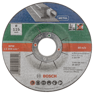 Bosch Accessoires 5-delige doorslijpschijvenset gebogen voor metaal | 115 X 2,5 mm - 2609256332