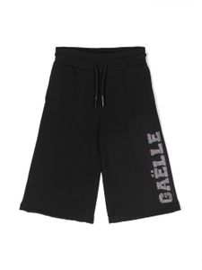 Gaelle Paris Kids short à logo imprimé - Noir