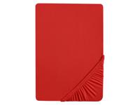 Biberna Jersey hoeslaken (180-200 x 200 cm, Rood)