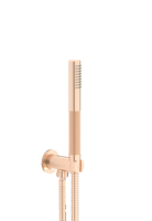 Plieger Roma handdoucheset met doucheslang 150 cm, geborsteld rose goud