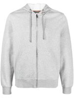 Corneliani hoodie zippé à lien de resserrage - Gris