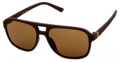 Kost zonnebril 21 051 unisex rechthoekig bruin