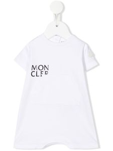 Moncler Enfant pyjama à logo imprimé - Blanc