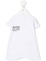 Moncler Enfant pyjama à logo imprimé - Blanc