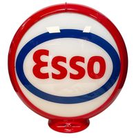 Esso Oval Logo Benzinepomp Bol - PVC Lenzen - thumbnail