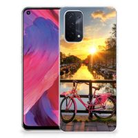 OPPO A74 5G | A54 5G Siliconen Back Cover Amsterdamse Grachten - thumbnail