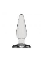 Butt Plug - Basic - 3 Inch - Glass - thumbnail