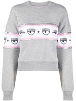 Chiara Ferragni sweat à imprimé œil protecteur - Gris - thumbnail