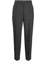 Prada pantalon de tailleur à plis marqués - Gris