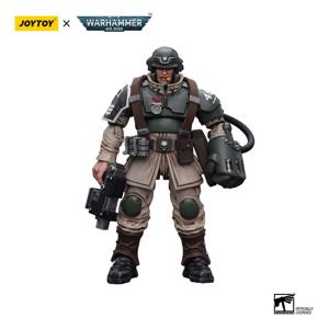 Warhammer 40K Action Figure 1/18 Astra Militarum Cadian Command Squad Veteran Sergeant With Power Fist 12 Cm