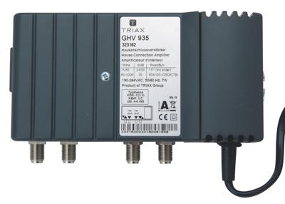 GHV 935 - CATV-amplifier Gain VHF35dB Gain UHF35dB GHV 935 GHV 935 - CATV-amplifier Gain VHF35dB Gain UHF35dB GHV 935