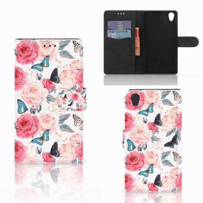 Sony Xperia L1 Hoesje Butterfly Roses