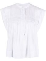 MARANT ÉTOILE blouse Leaza à design plissé - Blanc - thumbnail