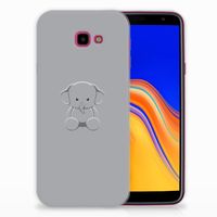 Samsung Galaxy J4 Plus (2018) Telefoonhoesje met Naam Grijs Baby Olifant