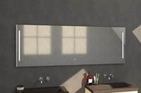 Sanituba Deline spiegel 200x70 met LED verlichting Aluminium Geborsteld