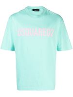 DSQUARED2 t-shirt en coton à logo imprimé - Bleu - thumbnail