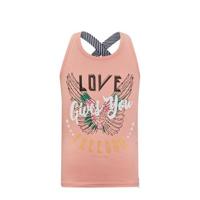 Retour Denim top Yentl met printopdruk lichtroze