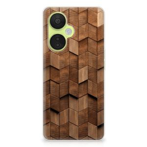 Bumper Hoesje voor OnePlus Nord CE 3 Lite Wooden Cubes