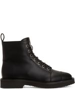 Giuseppe Zanotti bottines Thora à lacets - Noir - thumbnail