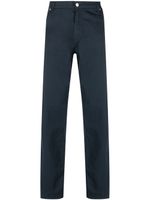 Versace Pre-Owned pantalon chino droit à taille haute (années 2000) - Bleu