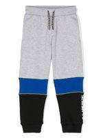 Kenzo Kids pantalon de jogging à design colour block - Gris