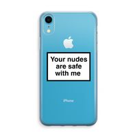 Safe with me: iPhone XR Transparant Hoesje