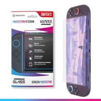 Oniverse Gehard glas voor Switch 2 – 9H Gehard glas schermbeschermer, Ultra-Dun, Vlek- en zweetbestendig, Compatibel met Nintendo Switch 2 – Reinigingskit inbegrepen