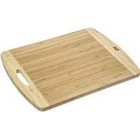 Snijplank met handvat 40 x 30 cm van bamboe hout