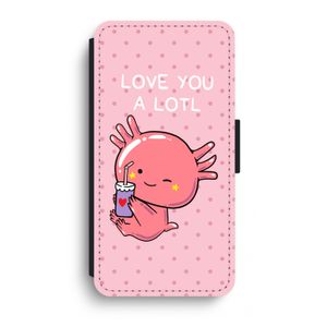 Love You A Lotl: iPhone XR Flip Hoesje