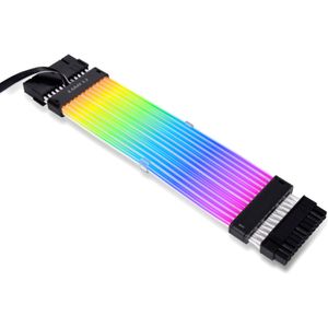 Lian Li Strimer Plus 24-pin V2 PSU extension cable verlengkabel 0,2 meter, RGB LED