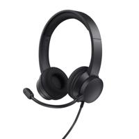 Trust HS-260 Headset Bedraad Neckband Kantoor/callcenter USB Type-A Zwart