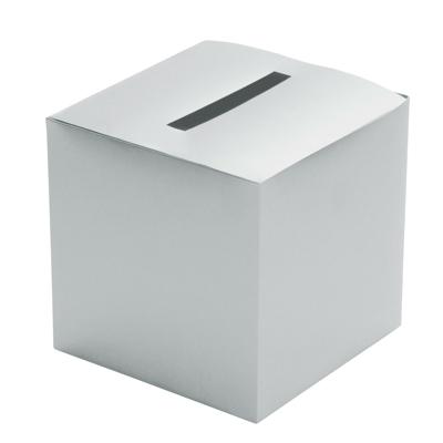 Chaks Enveloppendoos - zilver - bruiloft - papier - 23 x 23 cm - envelop cadeaudoos Chaks Enveloppendoos - zilver - bruiloft - papier - 23 x 23 cm - envelop cadeaudoos