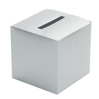 Chaks Enveloppendoos - zilver - bruiloft - papier - 23 x 23 cm - envelop cadeaudoos