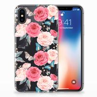 Apple iPhone X | Xs TPU Case Butterfly Roses - thumbnail