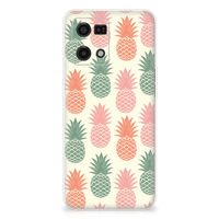 OPPO Reno7 4G Siliconen Case Ananas - thumbnail