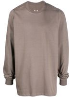 Rick Owens t-shirt en coton à manches longues - Marron - thumbnail