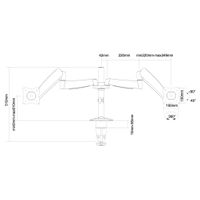 NeoMounts Monitor Bureausteun FPMA-D950D - thumbnail