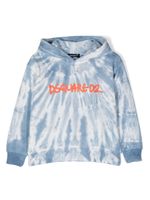 DSQUARED2 KIDS hoodie à logo imprimé - Bleu - thumbnail