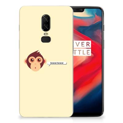 OnePlus 6 Telefoonhoesje met Naam Monkey