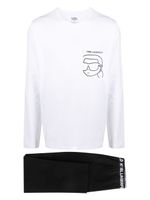 Karl Lagerfeld pyjama Ikonik en coton biologique - Noir