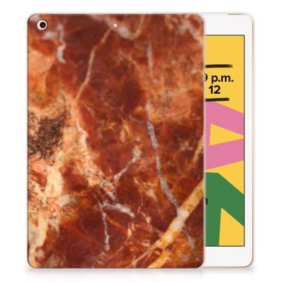 Apple iPad 10.2 | iPad 10.2 (2020) | 10.2 (2021) Tablet Back Cover Marmer Bruin Apple iPad 10.2 | iPad 10.2 (2020) | 10.2 (2021) Tablet Back Cover Marmer Bruin
