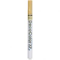 Creotime stift DecoColorXF 13 cm 8 mm metallic goud