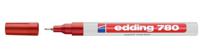 Edding 780 permanente marker Fijne punt Rood