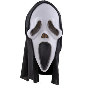 Halloween thema verkleed masker - Scream/Ghostface - volwassenen - met kap