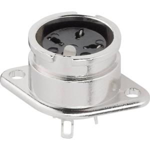 BKL Electronic 0202018 DIN-connector Flensbus, contacten recht Aantal polen: 5 Zilver 1 stuk(s)